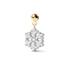 Thumbnail Image 1 of PDPAOLA™ at Zales Cubic Zirconia Snowflake Bead Charm in Sterling Silver with 18K Gold Plate