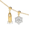 Thumbnail Image 2 of PDPAOLA™ at Zales Cubic Zirconia Snowflake Bead Charm in Sterling Silver with 18K Gold Plate
