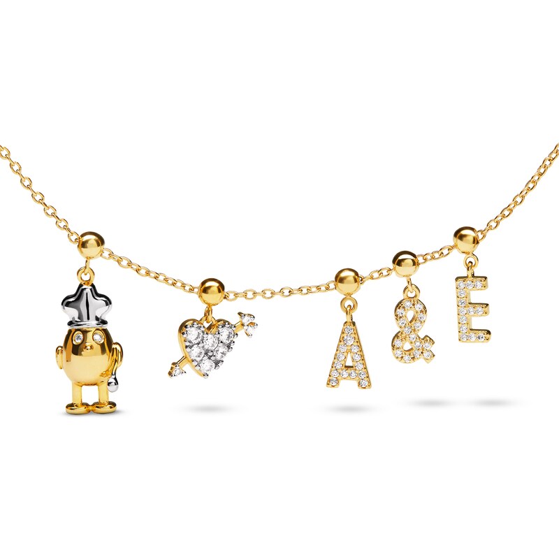 Main Image 3 of PDPAOLA™ at Zales Cubic Zirconia Chef Bead Charm in Sterling Silver with 18K Gold Plate