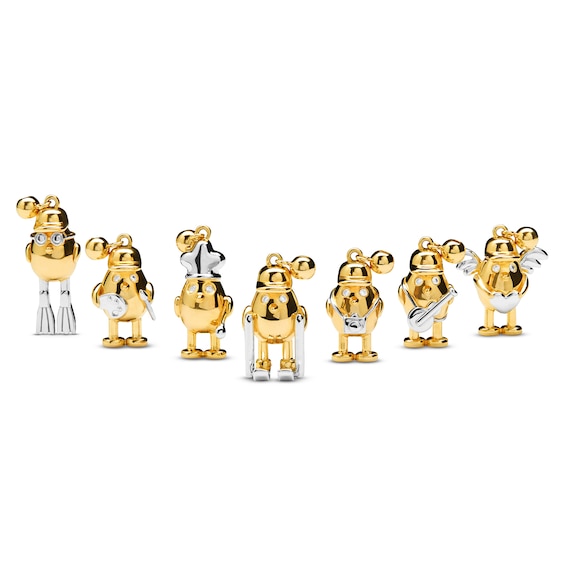 PDPAOLAâ¢ at Zales Cubic Zirconia Chef Bead Charm in Sterling Silver with 18K Gold Plate