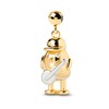 Thumbnail Image 1 of PDPAOLA™ at Zales Cubic Zirconia Guitar Player Bead Charm in Sterling Silver with 18K Gold Plate