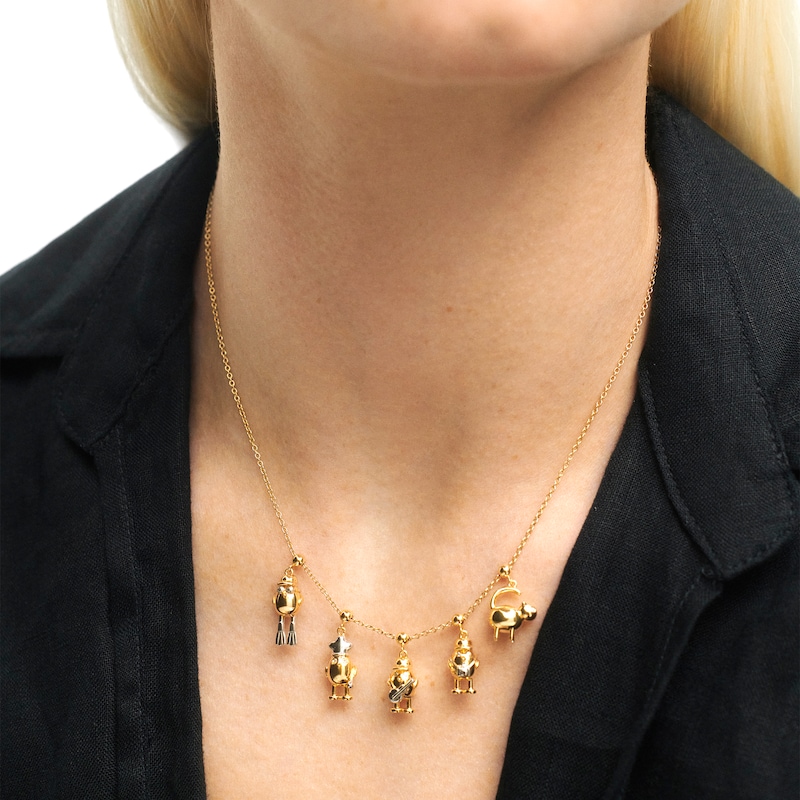 Main Image 2 of PDPAOLA™ at Zales Scuba Diver Bead Charm in Sterling Silver with 18K Gold Plate