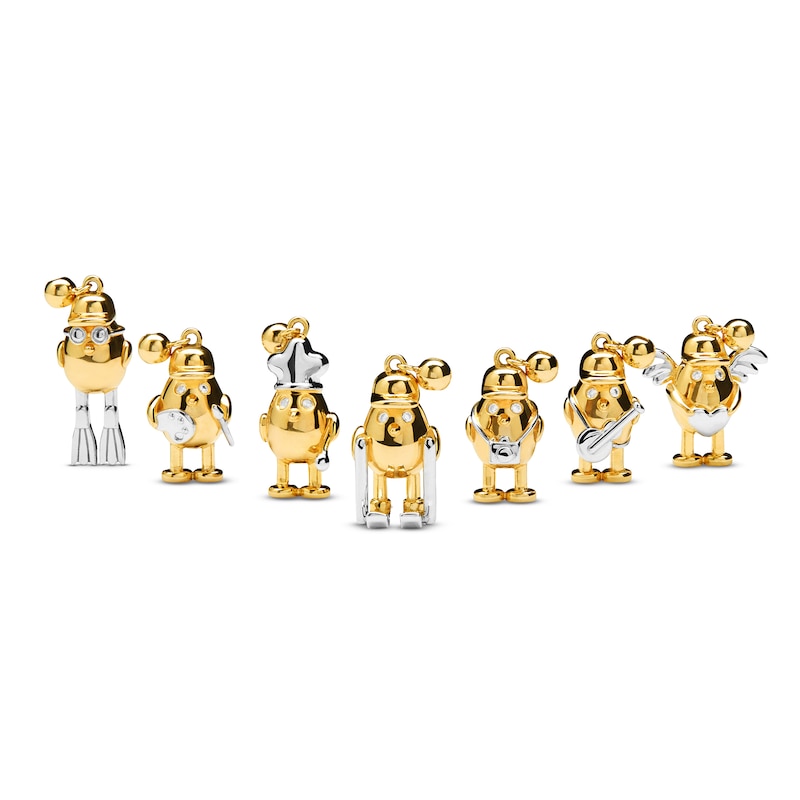 Main Image 5 of PDPAOLA™ at Zales Scuba Diver Bead Charm in Sterling Silver with 18K Gold Plate