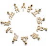 Thumbnail Image 2 of PDPAOLA™ at Zales Cubic Zirconia Leo Zodiac Sign Bead Charm in Sterling Silver with 18K Gold Plate
