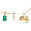 Thumbnail Image 4 of PDPAOLA™ at Zales Cubic Zirconia Moto Bead Charm in Sterling Silver with 18K Gold Plate
