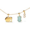 Thumbnail Image 2 of PDPAOLA™ at Zales Cubic Zirconia Elephant Bead Charm in Sterling Silver with 18K Gold Plate
