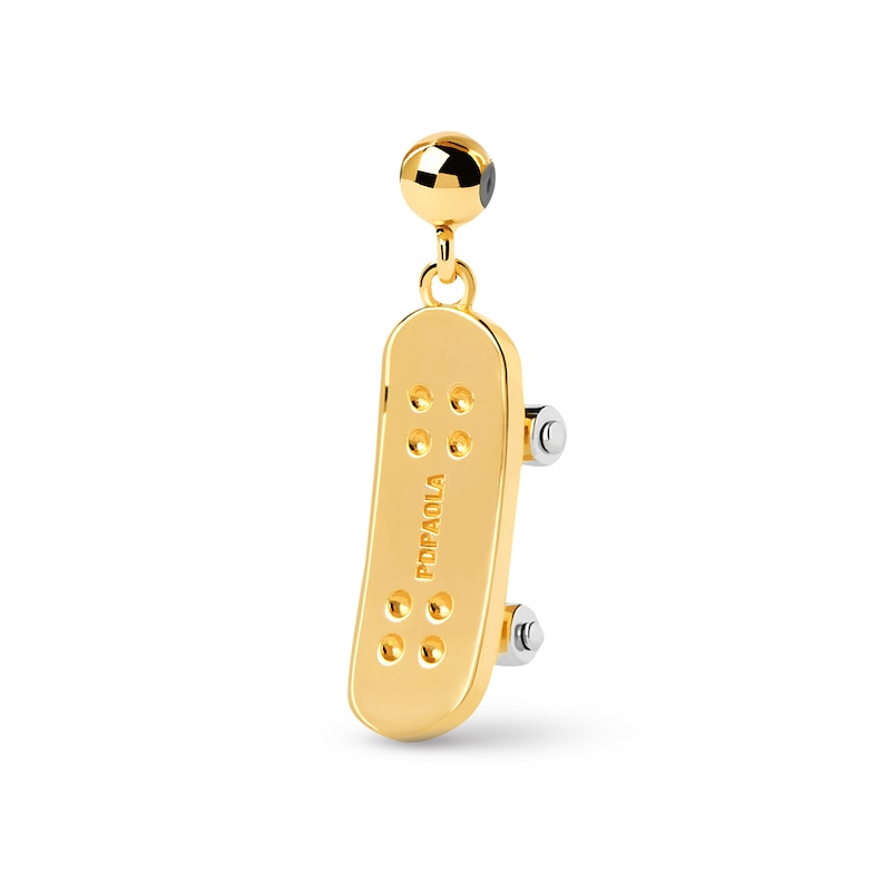 Main Image 1 of PDPAOLA™ at Zales Skateboard Bead Charm in Sterling Silver with 18K Gold Plate