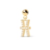 Thumbnail Image 1 of PDPAOLA™ at Zales Cubic Zirconia Pisces Zodiac Sign Bead Charm in Sterling Silver with 18K Gold Plate