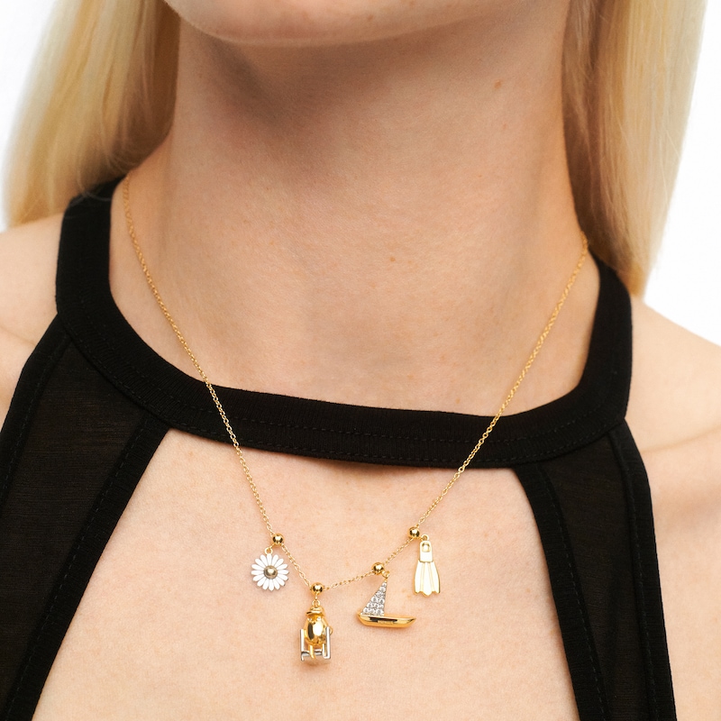 Main Image 2 of PDPAOLA™ at Zales Daisy Bead Charm in Sterling Silver with 18K Gold Plate