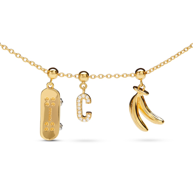 Main Image 2 of PDPAOLA™ at Zales Bananas Bead Charm in Sterling Silver with 18K Gold Plate