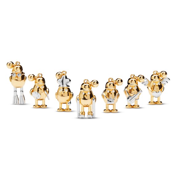 PDPAOLAâ¢ at Zales Cubic Zirconia Artist Bead Charm in Sterling Silver with 18K Gold Plate