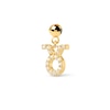 Thumbnail Image 1 of PDPAOLA™ at Zales Cubic Zirconia Taurus Zodiac Sign Bead Charm in Sterling Silver with 18K Gold Plate