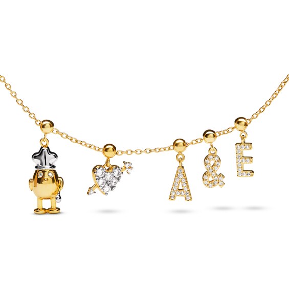 PDPAOLAâ¢ at Zales Cubic Zirconia Ampersand Bead Charm in Sterling Silver with 18K Gold Plate