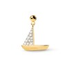 Thumbnail Image 1 of PDPAOLA™ at Zales Cubic Zirconia Sailboat Bead Charm in Sterling Silver with 18K Gold Plate