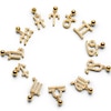 Thumbnail Image 2 of PDPAOLA™ at Zales Cubic Zirconia Gemini Zodiac Sign Bead Charm in Sterling Silver with 18K Gold Plate