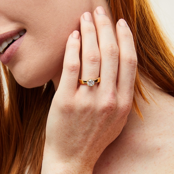 1-1/3 CT. T.w. Certified Lab-Grown Diamond Solitaire Engagement Ring in 14K Gold (F/Vs2)