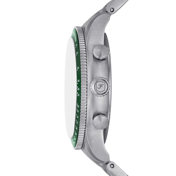 Menâs Fossil Sport Tourer Chronograph Watch with Green Dial (Model: Fs6048)