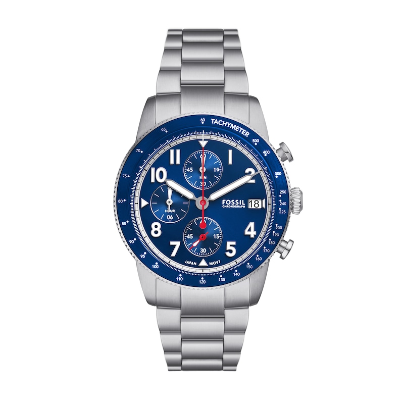 Main Image 1 of Men’s Fossil Sport Tourer Chronograph Watch with Blue Dial (Model: FS6047)