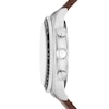 Thumbnail Image 3 of Men’s Fossil Sport Tourer Brown Leather Strap Chronograph Watch with Cream Dial (Model: FS6042)
