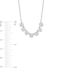 Thumbnail Image 3 of 1/2 CT. T.W. Multi-Diamond Seven Stone Necklace in 10K White Gold