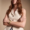 Thumbnail Image 4 of Ladies’ Fossil Scarlette Gold-Tone IP Watch with Gold-Tone Sunray Dial (Model: ES5338)