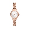 Thumbnail Image 1 of Ladies’ Fossil Carlie Rose-Tone IP Watch with Silver-Tone Sunray Dial (Model: ES5330)