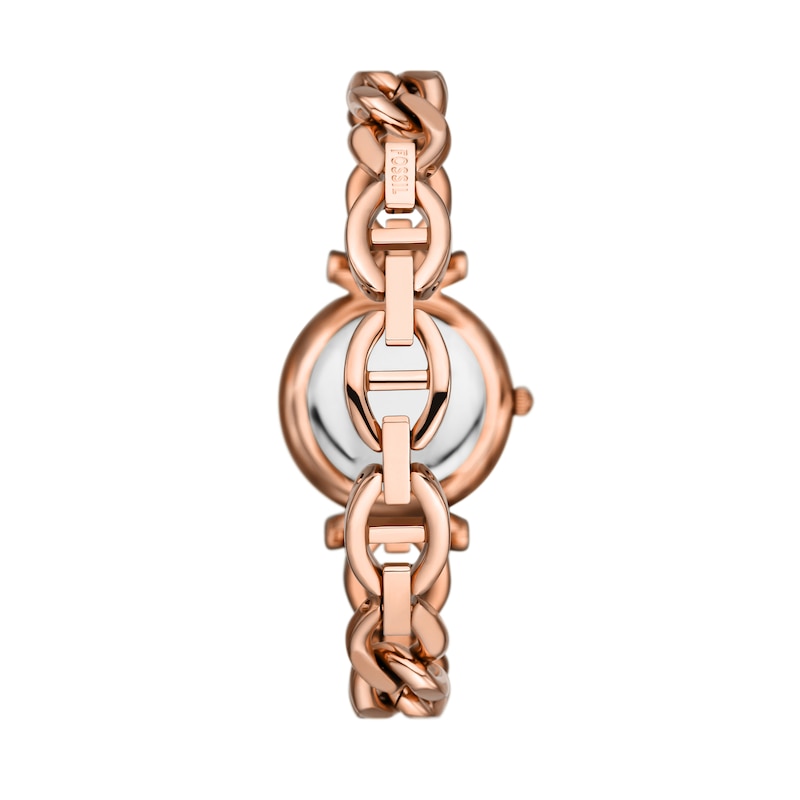 Main Image 2 of Ladies’ Fossil Carlie Rose-Tone IP Watch with Silver-Tone Sunray Dial (Model: ES5330)