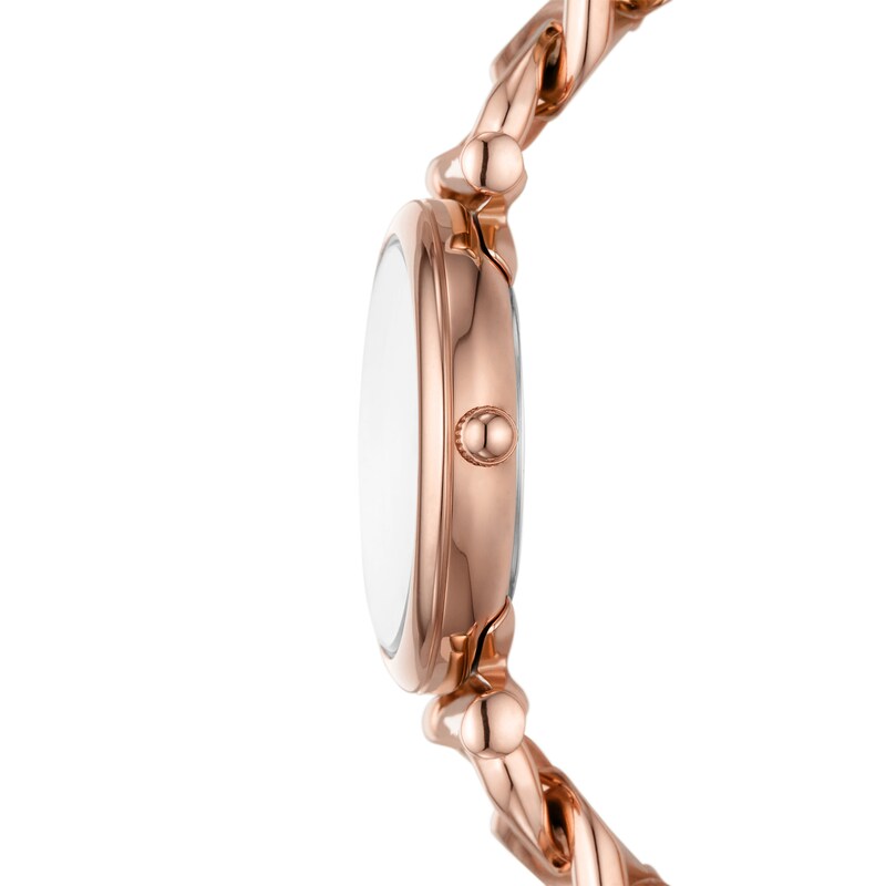 Main Image 3 of Ladies’ Fossil Carlie Rose-Tone IP Watch with Silver-Tone Sunray Dial (Model: ES5330)
