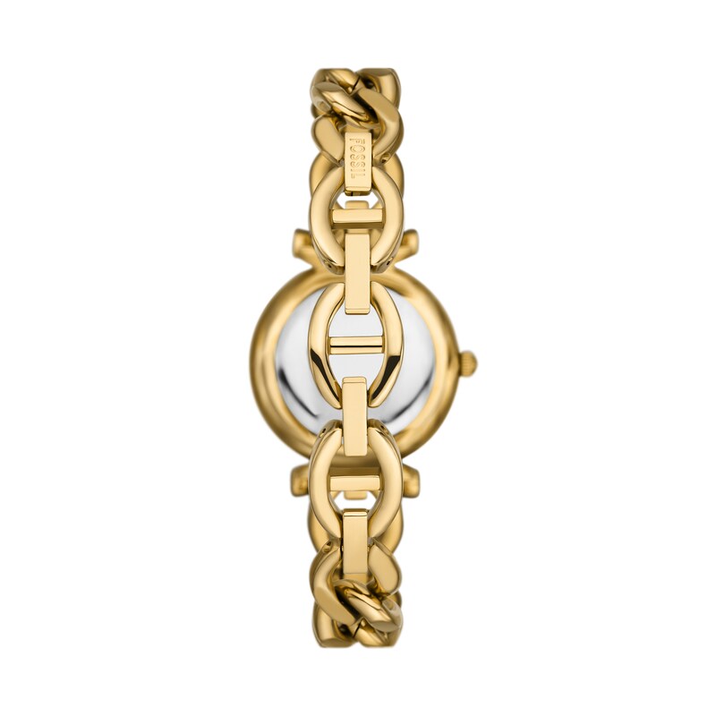 Main Image 2 of Ladies’ Fossil Carlie Gold-Tone IP Watch with Silver-Tone Sunray Dial (Model: ES5329)