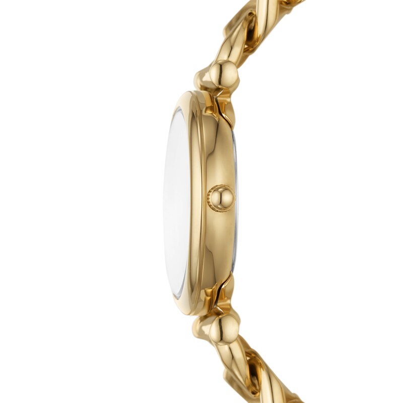 Main Image 3 of Ladies’ Fossil Carlie Gold-Tone IP Watch with Silver-Tone Sunray Dial (Model: ES5329)