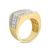 Thumbnail Image 1 of 5 CT. T.W. Certified Lab-Created Diamond Multi-Row Ring in 10K Gold (F/SI2)