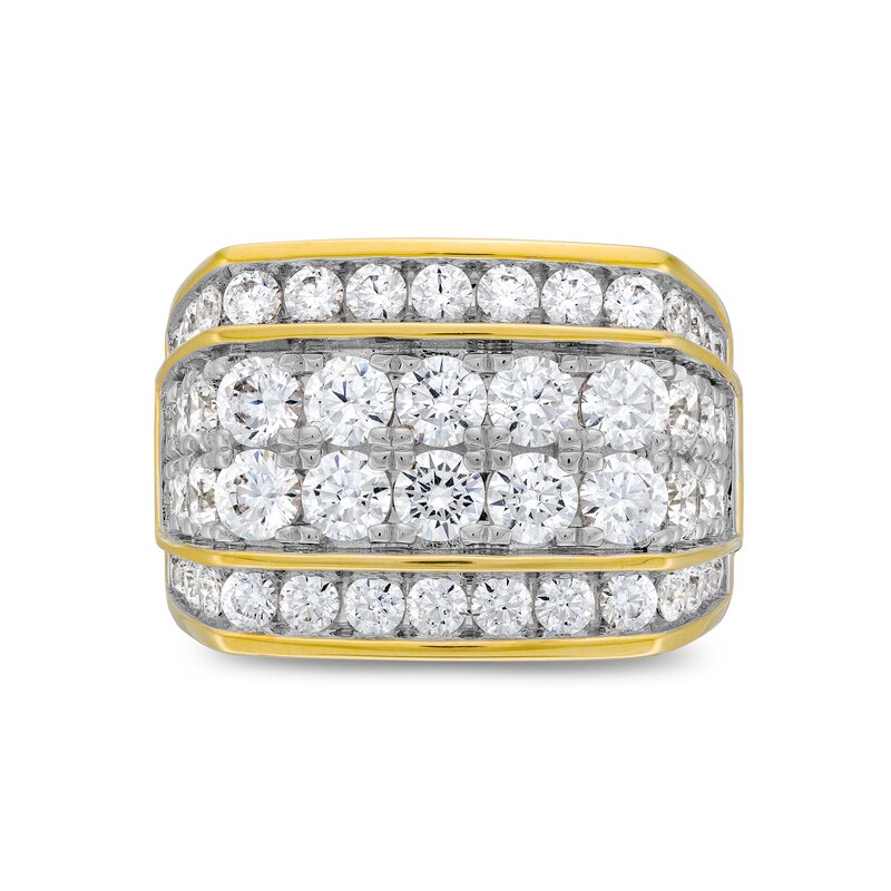 5 CT. T.W. Certified Lab-Created Diamond Multi-Row Ring in 10K Gold (F/SI2)