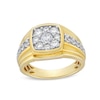 Thumbnail Image 0 of 1-1/2 CT. T.W. Cushion-Shaped Certified Lab-Created Multi-Diamond Ring in 10K Gold (F/SI2)