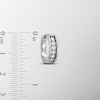 Thumbnail Image 3 of 1/2 CT. T.W. Certified Lab-Grown Diamond Huggie Hoop Earrings in 14K White Gold (F/SI2)