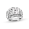 Thumbnail Image 0 of 4 CT. T.W. Certified Lab-Created Diamond Mtuli-Row Column Ring in 10K White Gold (F/SI2)