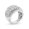 Thumbnail Image 1 of 4 CT. T.W. Certified Lab-Created Diamond Mtuli-Row Column Ring in 10K White Gold (F/SI2)