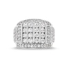 Thumbnail Image 2 of 4 CT. T.W. Certified Lab-Created Diamond Mtuli-Row Column Ring in 10K White Gold (F/SI2)