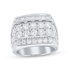 Thumbnail Image 1 of 5 CT. T.W. Certified Lab-Grown Diamond Multi-Row Ring in 10K White Gold (F/SI2)