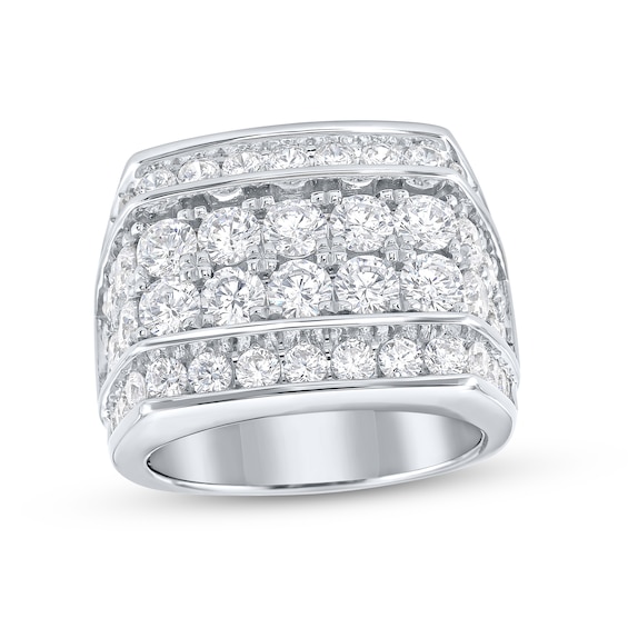 5 CT. T.w. Certified Lab-Grown Diamond Multi-Row Ring in 10K White Gold (F/Si2)