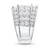 Thumbnail Image 2 of 5 CT. T.W. Certified Lab-Grown Diamond Multi-Row Ring in 10K White Gold (F/SI2)