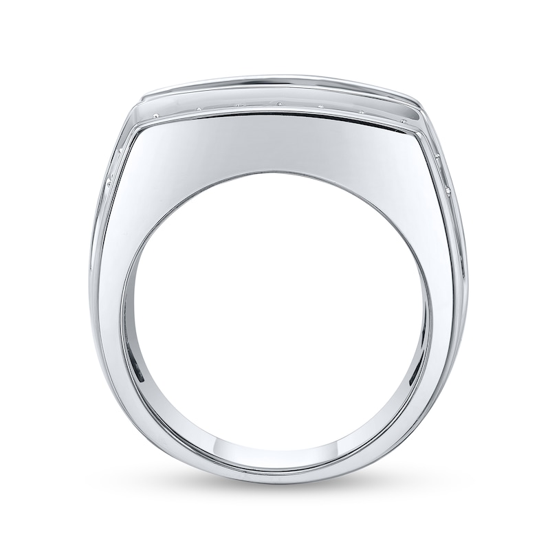 Main Image 3 of 5 CT. T.W. Certified Lab-Grown Diamond Multi-Row Ring in 10K White Gold (F/SI2)