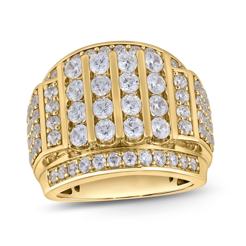 Main Image 1 of 4 CT. T.W. Certified Lab-Grown Diamond Multi-Row Column Ring in 10K Gold (F/SI2)