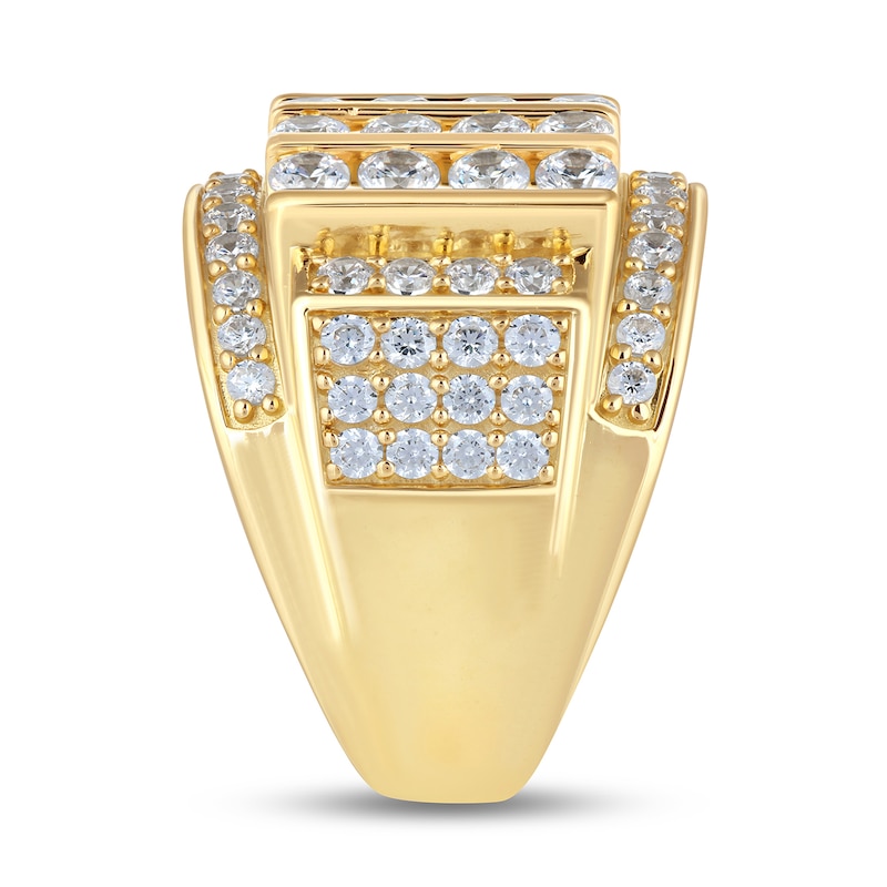 Main Image 2 of 4 CT. T.W. Certified Lab-Grown Diamond Multi-Row Column Ring in 10K Gold (F/SI2)