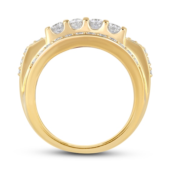 4 CT. T.w. Certified Lab-Grown Diamond Multi-Row Column Ring in 10K Gold (F/Si2)