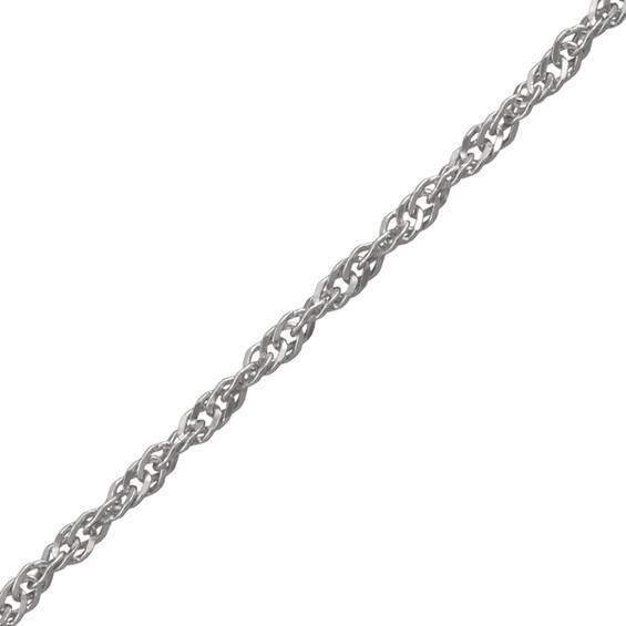 2.0mm Diamond-Cut Singapore Chain Necklace in Solid Sterling Silver
