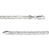 Thumbnail Image 2 of 3.9mm Diamond-Cut Mariner Chain Necklace in Solid Sterling Silver - 20"