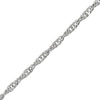 Thumbnail Image 3 of 2.2mm Diamond-Cut Singapore Chain Necklace in Solid Sterling Silver - 20"