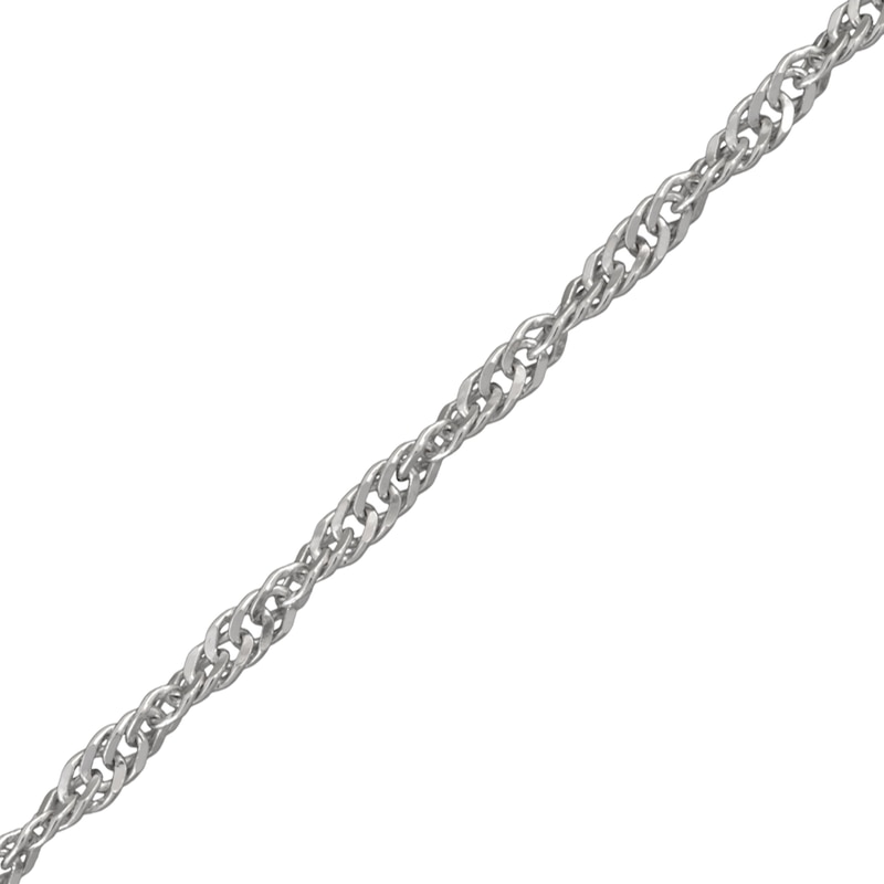 Main Image 3 of 2.2mm Diamond-Cut Singapore Chain Necklace in Solid Sterling Silver - 20"