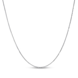 1.2mm Diamond-Cut Box Chain Necklace in Solid Sterling Silver - 18"