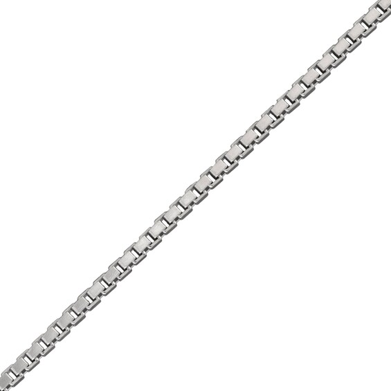 1.2mm Diamond-Cut Box Chain Necklace in Solid Sterling Silver - 20"